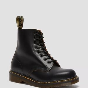 Dr. Martens Black Smooth Leather Boots